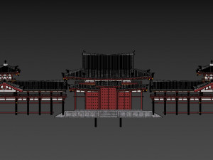 Byodo-in japanese temple 3D-Modell