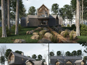 villa Sunnano Modello 3D