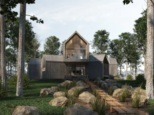 villa Sunnano Modello 3D