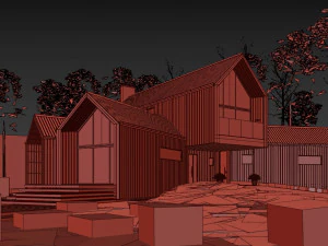 villa Sunnano Modello 3D