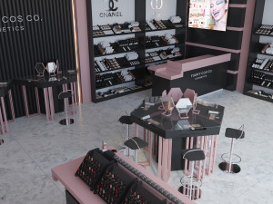 cosmetics store Modelo 3D