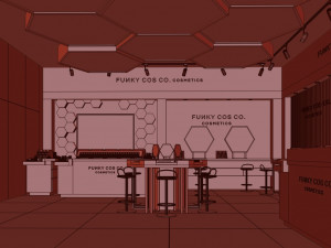 cosmetics store Modelo 3D