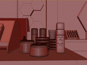 cosmetics store Modelo 3D