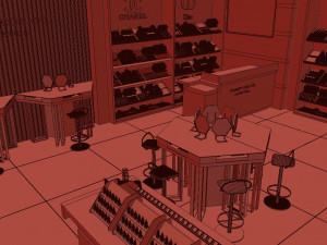 cosmetics store Modelo 3D