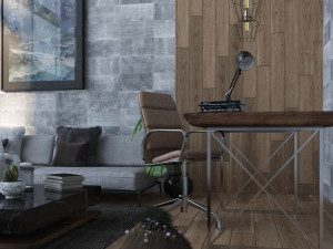 new york style livingroom 3D 模型