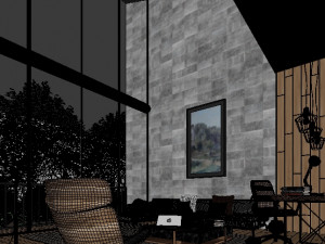 new york style livingroom 3D 模型