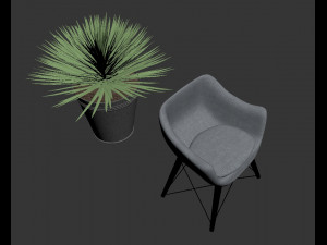 new york style livingroom 3D 模型
