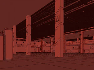 sergi salonu 3D Model