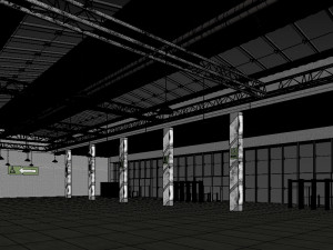 exhibition hall Model 3D