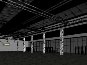 sergi salonu 3D Model