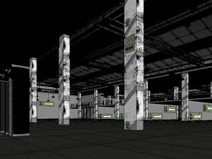 sergi salonu 3D Model