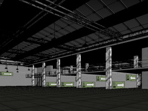 exhibition hall Model 3D