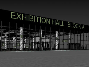 exhibition hall Model 3D