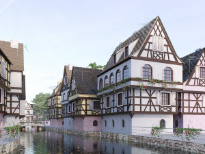 strasbourg la petite france 3D मॉडल