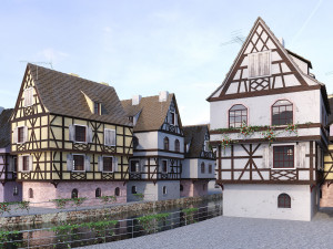 strasbourg la petite france 3D मॉडल