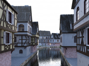 strasbourg la petite france 3D मॉडल