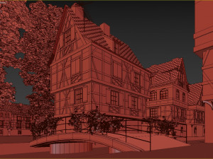 strasbourg la petite france 3D मॉडल