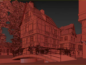 स्ट्रासबर्ग ला पेटिट फ़्रांस 3D मॉडल