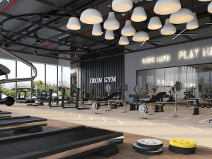 fitness center gym 3D Модель