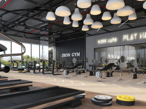 fitness center gym 3D Model