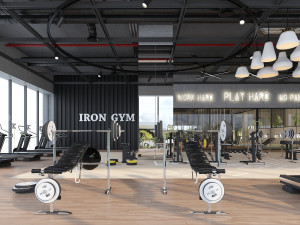 fitness center gym 3D Модель