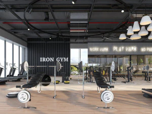 fitness center gym 3D Model