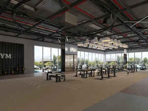 fitness center gym 3D Model