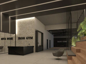 fitness center gym 3D Model