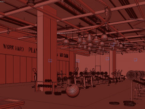 fitness center gym 3D Модель