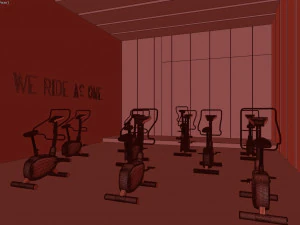 fitness center gym 3D Model