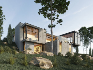 long horizontals house 3D Model