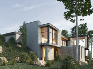 long horizontals house 3D Model