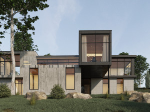 long horizontals house 3D Model