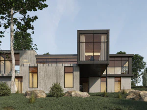 long horizontals house 3D Model