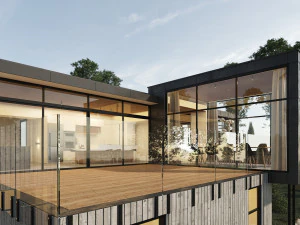 long horizontals house 3D Model