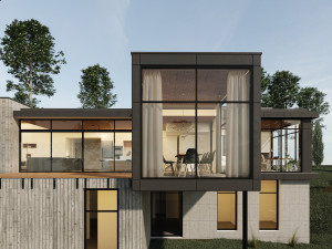 long horizontals house 3D Model
