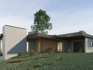 long horizontals house 3D Model