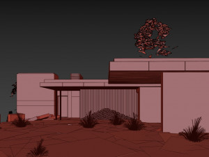 long horizontals house 3D Model