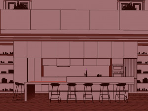 paris luxury apartment Modelo 3D