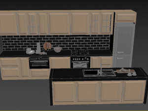 winter cabin house Model 3D