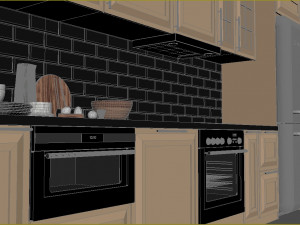 winter cabin house Model 3D
