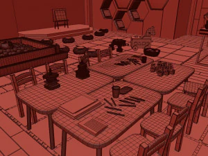 scuola materna Modello 3D