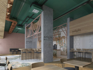 healthy cafe and coffee house Model 3D