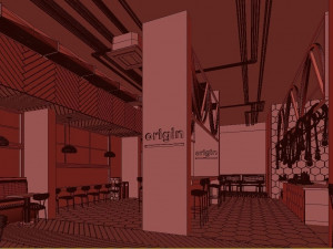healthy cafe and coffee house Model 3D