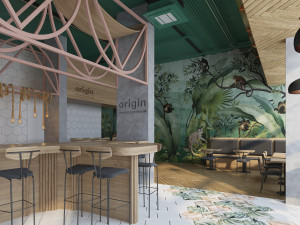 healthy cafe and coffee house Model 3D