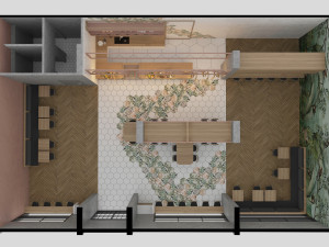 healthy cafe and coffee house Model 3D