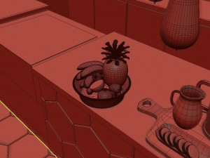 healthy cafe and coffee house Model 3D