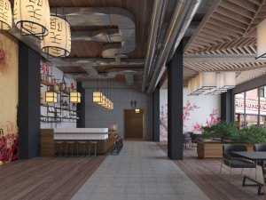 japanese sushi restaurant 3D 模型