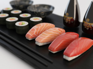 japanese sushi restaurant 3D 模型
