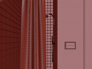 glam green bathroom Modèle 3D